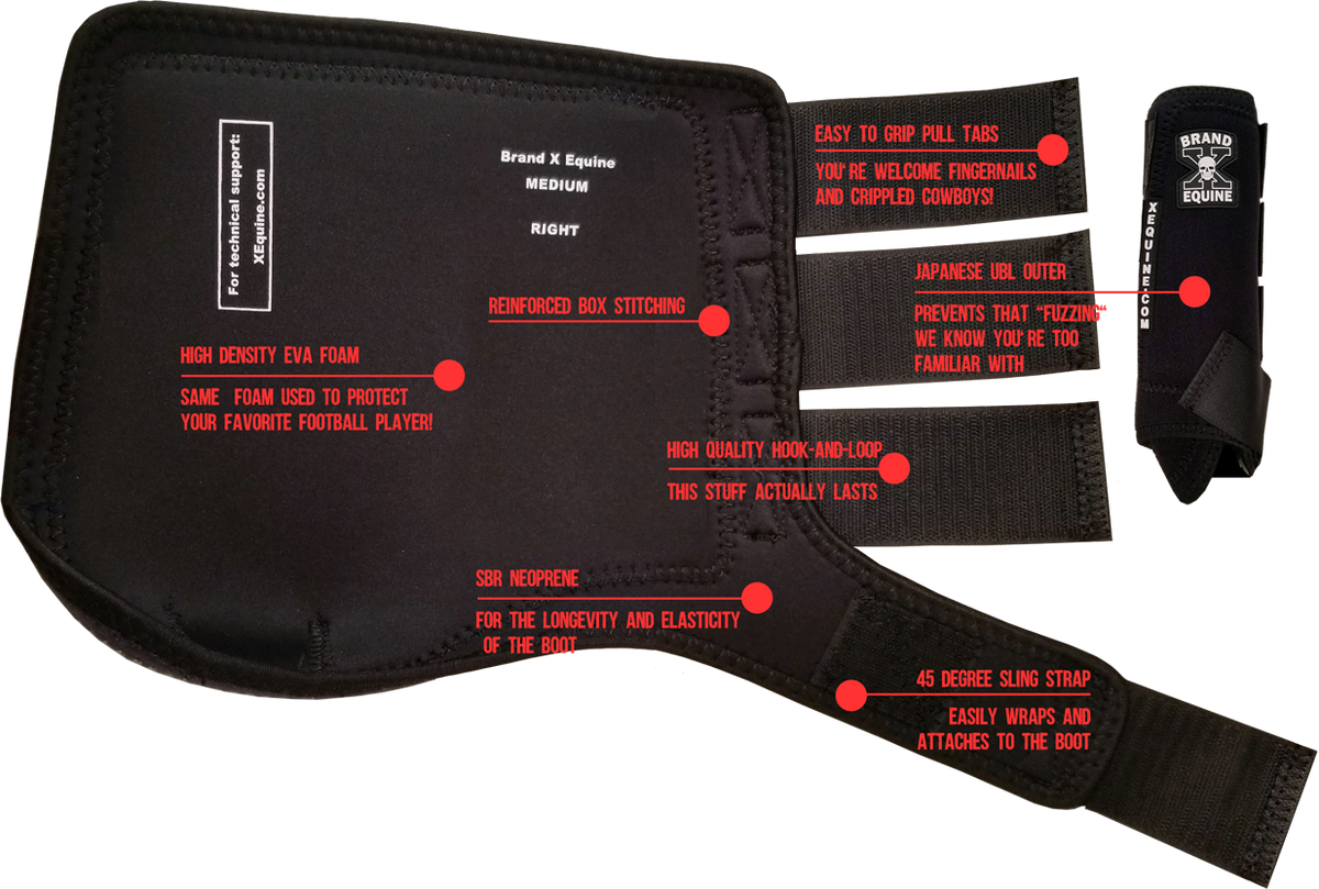 Premium Hind Sport Boots White Brand X Equine